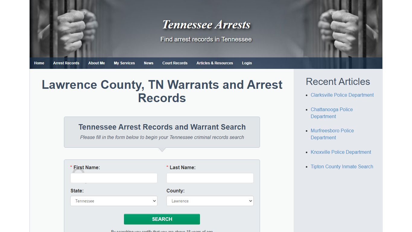 Lawrence County, TN Warrants and Arrest Records ...