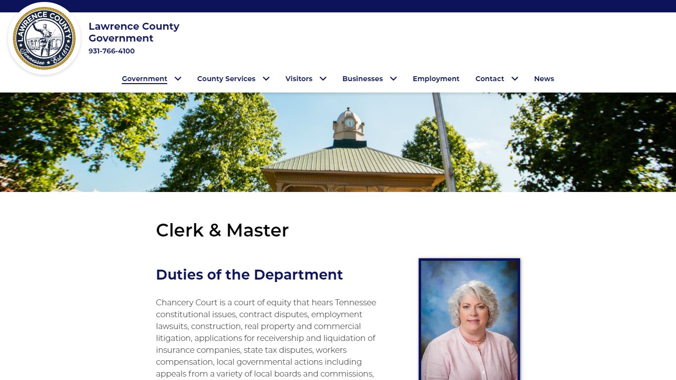 Clerk & Master - Lawrence County, TN Government